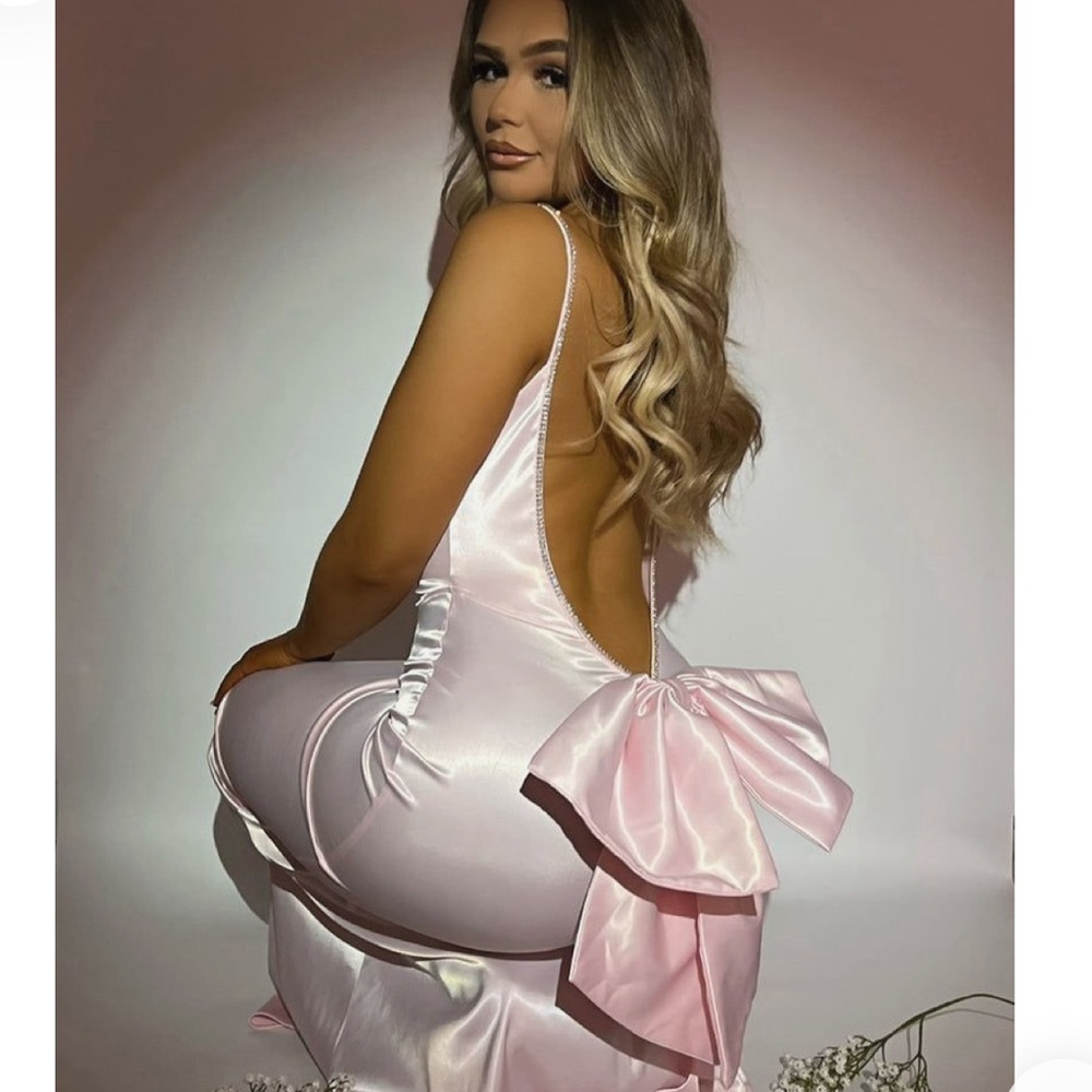 Dressmezee Baby Pink Bow dress